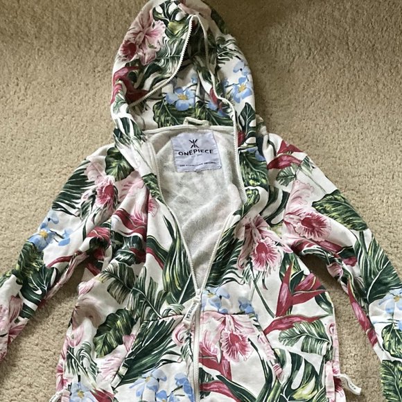 Onepiece M tropical pattern jumpsuit, worn once! - Picture 1 of 5